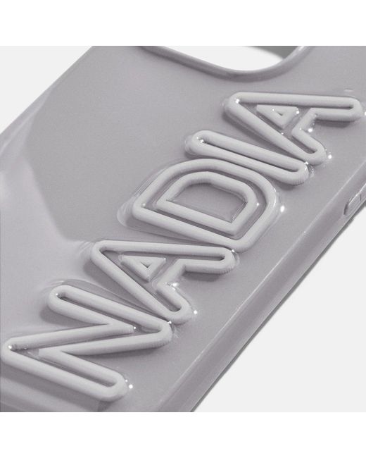 BaubleBar Gray Fine Line Custom Iphone Case