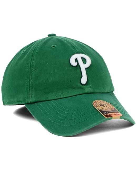 47 Brand Green Philadelphia Phillies Mlb Kelly 47 Franchise Cap for men