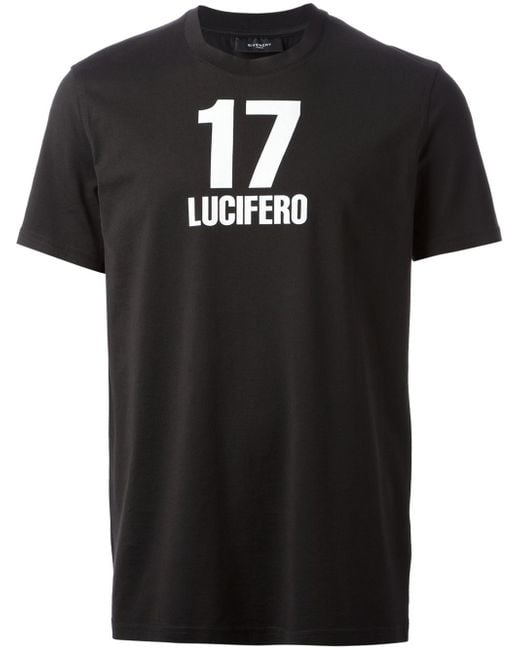 Givenchy Black '17 Lucifero' T-Shirt for men