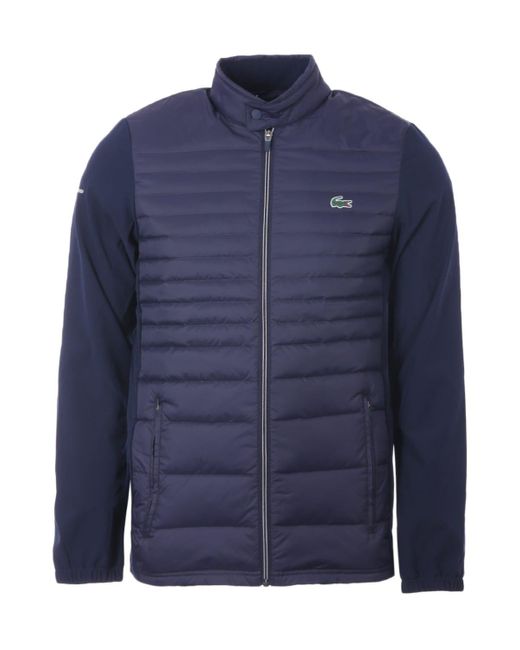 Lacoste Sport Lightweight Water Repellent Quilted Jacket in Blue for ...