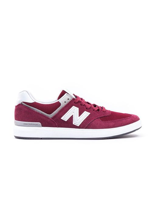 new balance burgundy all coasts 574 trainers