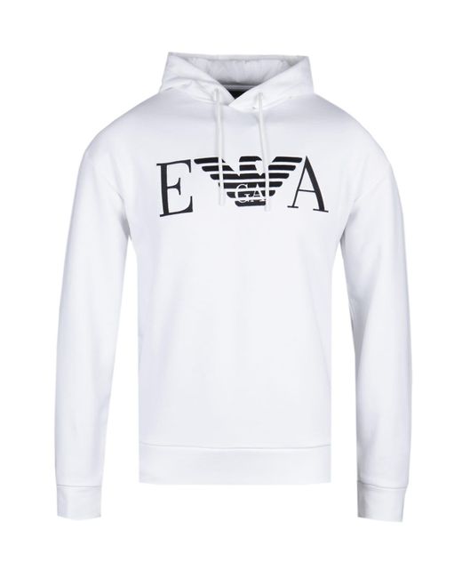 emporio armani hoodie white
