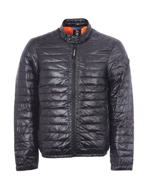 Replay Recycled Quilted Biker Jacket in Grey for Men | Lyst Canada