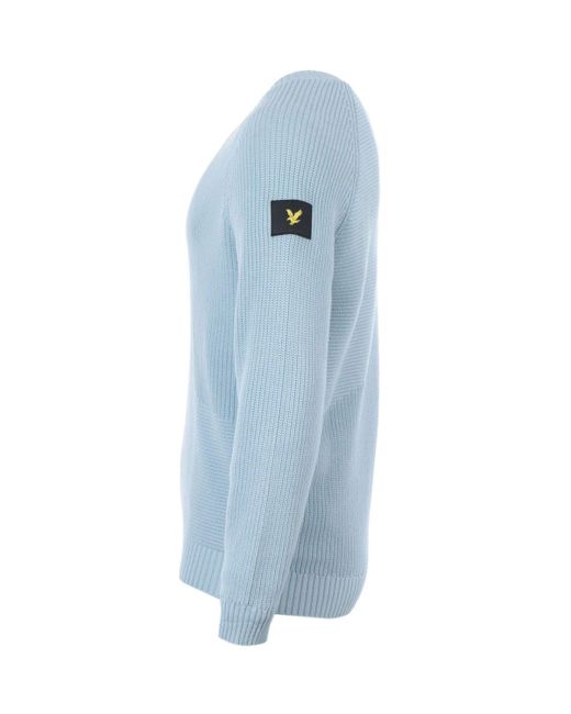 Lyle \u0026 Scott Cotton Mixed Rib Sweater 