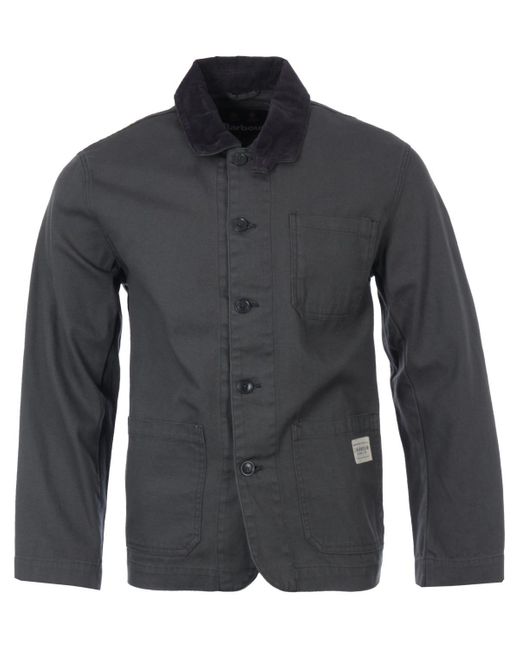 Barbour Corduroy Chore Casual Cord Collar Jacket in Charcoal (Gray) for