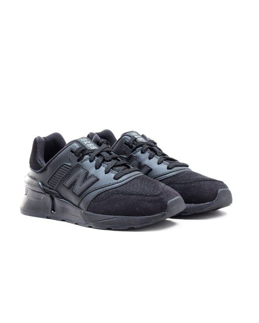 new balance 997 trainers in black