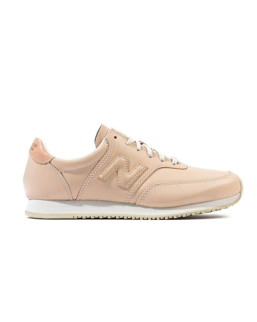 New Balance Mlc100 Nude Leather Trainers in Pink for Men | Lyst