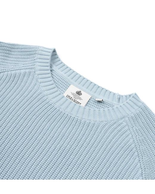 Lyle \u0026 Scott Cotton Mixed Rib Sweater 