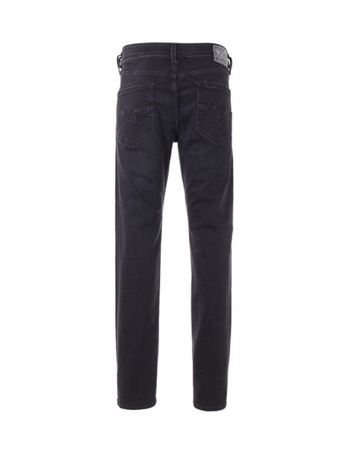 DIESEL Denim Larkee Straight Fit Jeans in Black for Men - Save 3% | Lyst