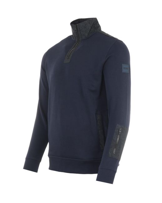 boss half zip sweatshirt
