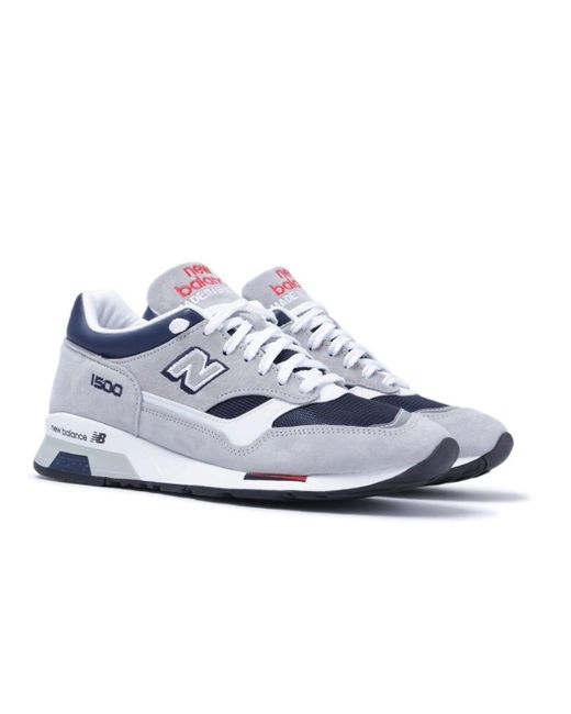 New Balance Leather M1500 Made In England Grey/blue Trainers in Gray for  Men | Lyst