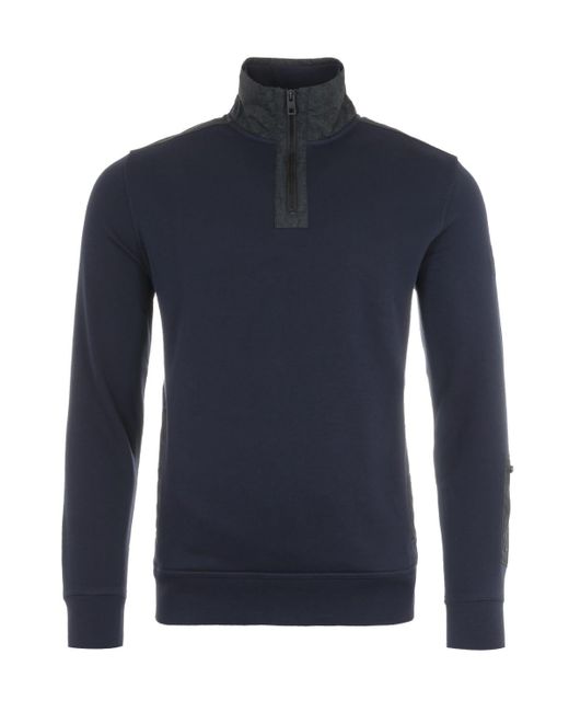 boss half zip sweatshirt