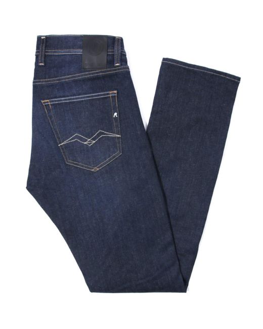 Replay Denim Grover Hyperflex Re-used Straight Fit Jeans in Blue for ...
