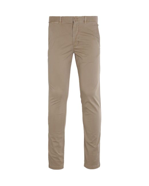 Tommy Hilfiger Cotton Bleeker Flex Slim Fit Chino Trousers in Beige (Gray)  for Men - Save 35% | Lyst