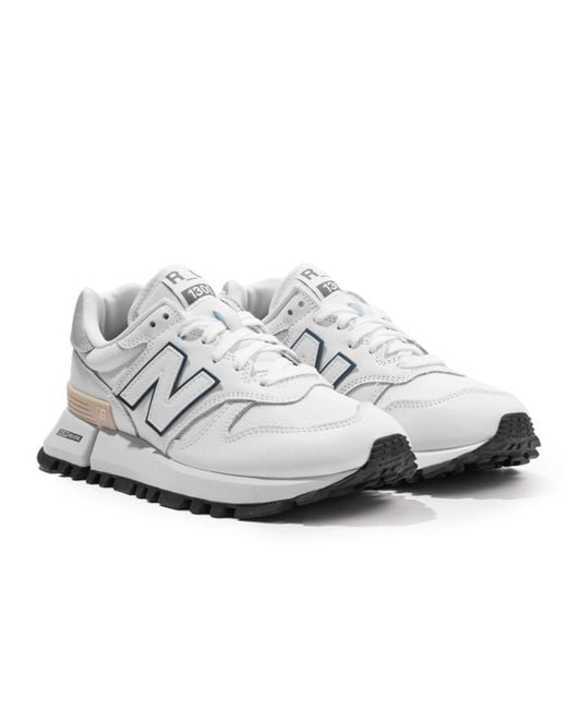 New Balance Rc 1300 Leather & Mesh Trainers in White for Men - Save 8% - Lyst