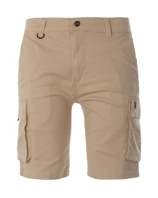 Luke 1977 Cotton Club Future Cargo Shorts in Stone (Natural) for Men | Lyst