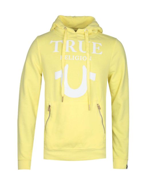 yellow true religion hoodie