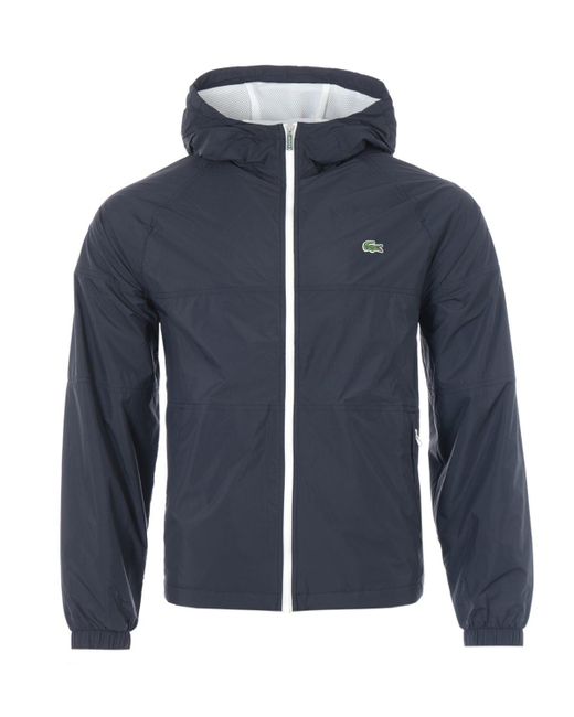 Lacoste Synthetic Classic Windbreaker Jacket in Navy (Blue) for Men - Save  30% | Lyst UK