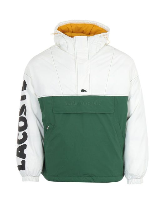 Pullover Hooded Jacket in White for Men 