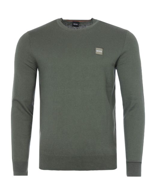HUGO BOSS Logo Patch Cashmere Blend 