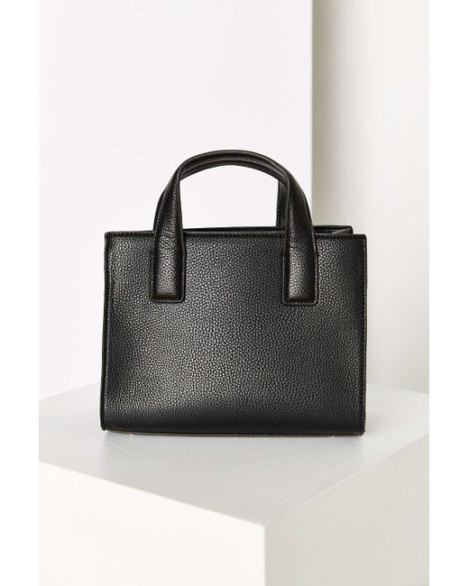 Cooperative Black Structured Mini Tote Bag
