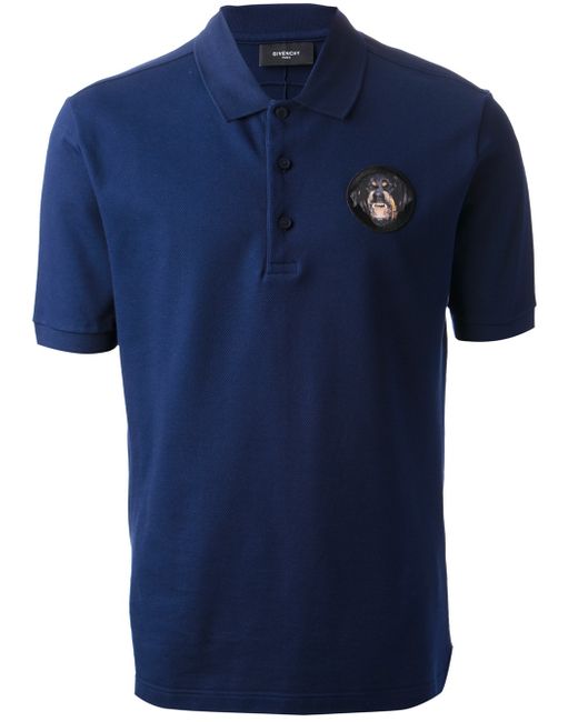 Givenchy Dog Emblem Polo Shirt in Blue for Men | Lyst