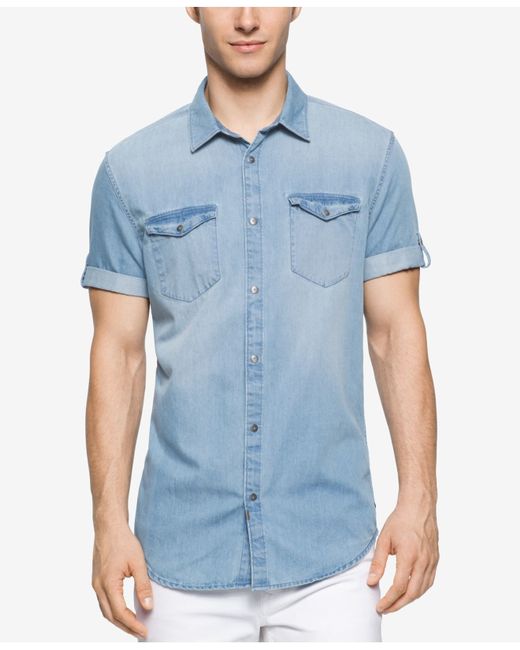 Calvin Klein Denim Men's Mid Blue Wash 