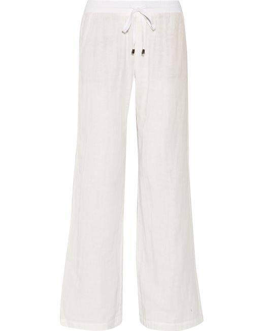 Splendid Cotton-gauze Wide-leg Pants in White | Lyst UK