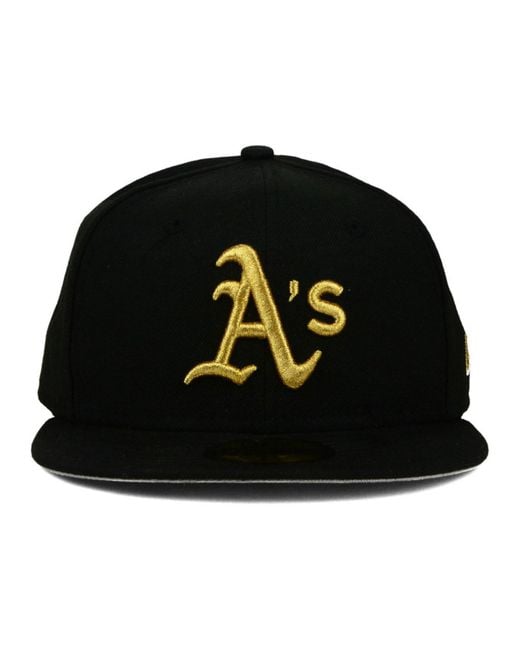 【海外限定】NEW ERA 59FIFTY Oakland Athletics Black&Yellow 59Fifty MLB Neon Logo Athletics Cap by New Era --> Shop Hats