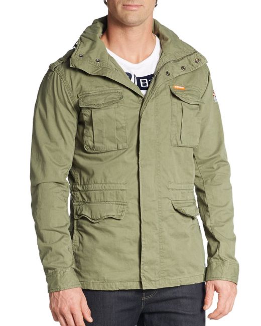Superdry Green Rookie Military Jacket for men