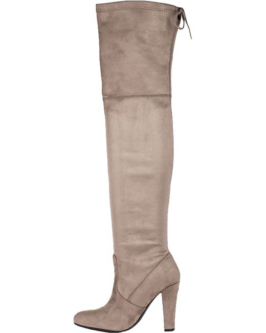 Steve Madden Gorgeous Suede Over The Knee Boots in Brown Lyst