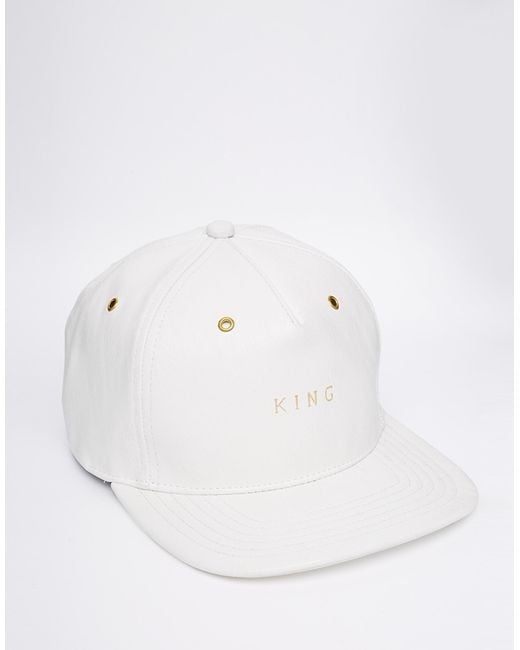 mens leather snapback