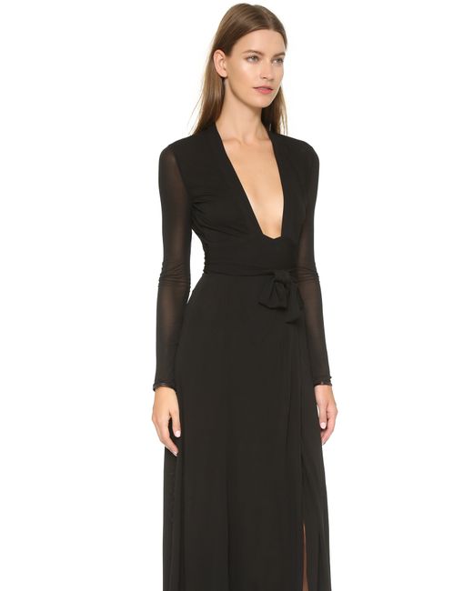 Issa deep v store maxi dress