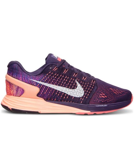 Nike Purple Women's Lunarglide 7 Running Sneakers From Finish Line