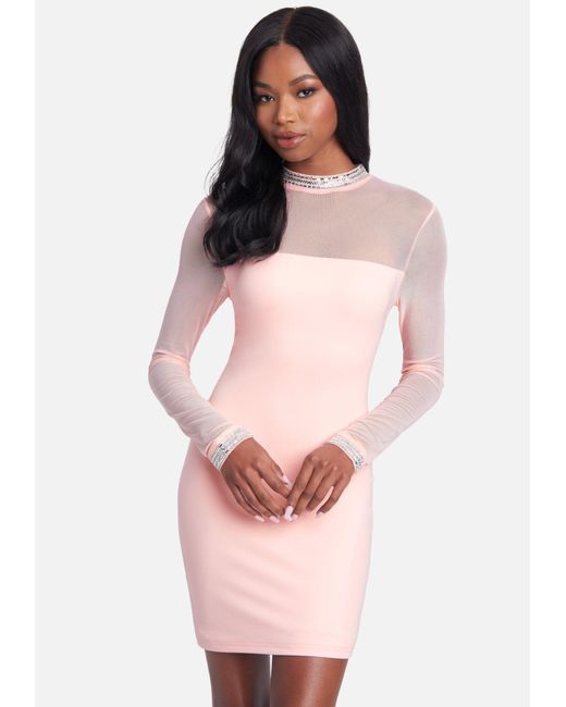 bebe mesh dress