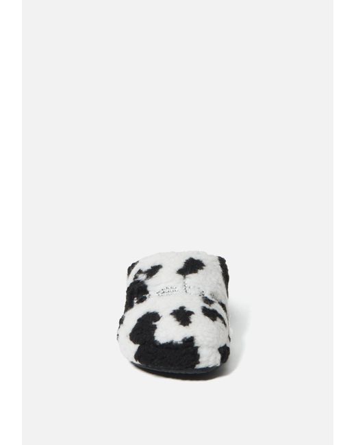 Bebe Molly Faux Fur Slipper Shoe In Black Cow Black Lyst Bebe Molly Faux Fur Slipper Shoe In Black Cow Black Lyst