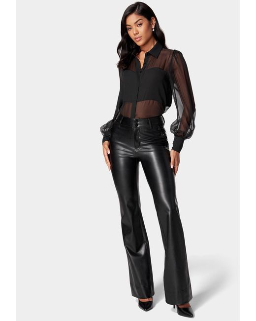 Bebe leather shop pants