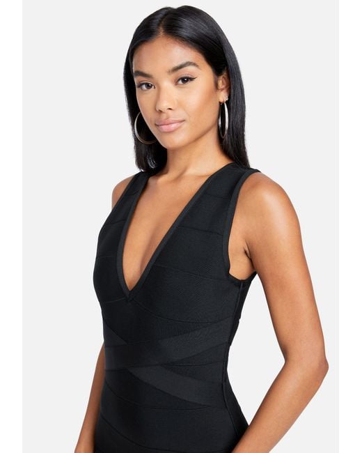 Bebe black shop bandage dress