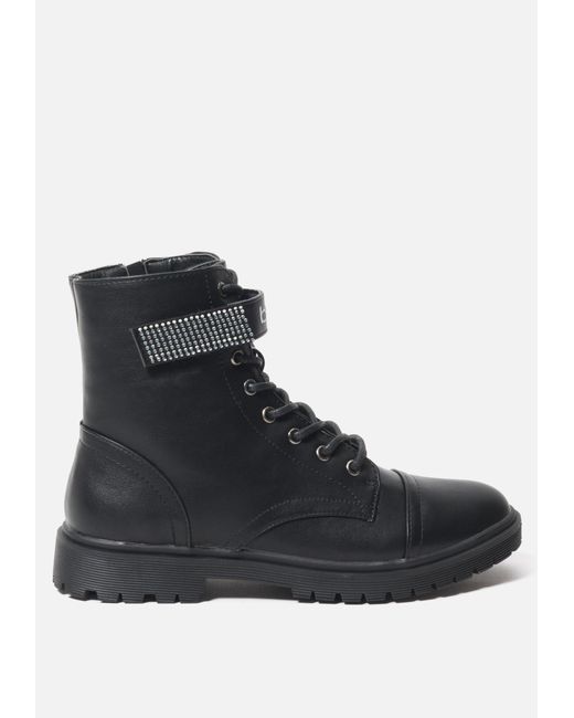 bebe combat boots