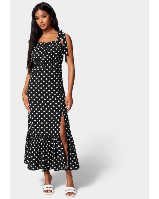 Bebe polka top dot dress