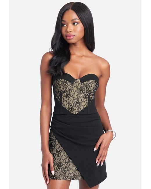 Bebe black sales lace dress