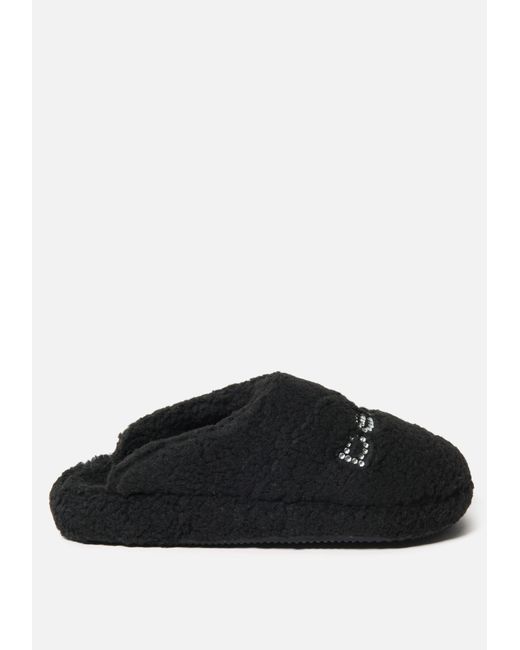 Bebe Molly Faux Fur Slipper Shoe In Black Lyst Bebe Molly Faux Fur Slipper Shoe In Black Lyst