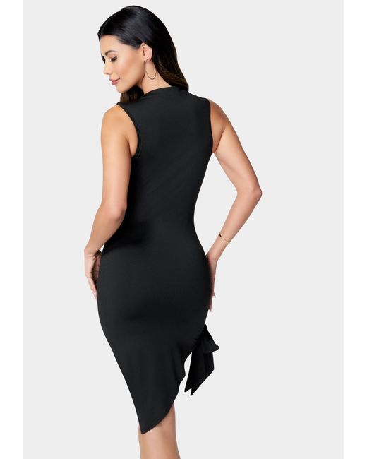 Bebe black best sale dress