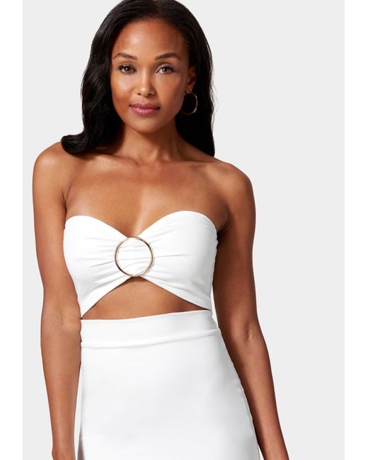 Bebe white dress clearance