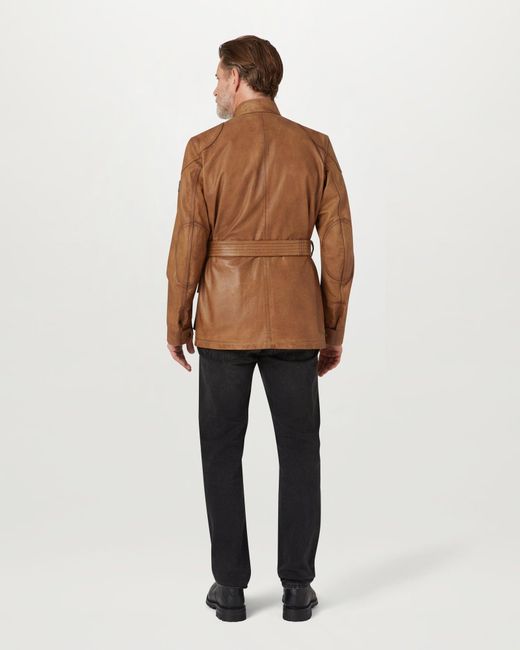 Belstaff Brown Men's Legacy Trialmaster Panther Jacket Hand Waxed Leather for men