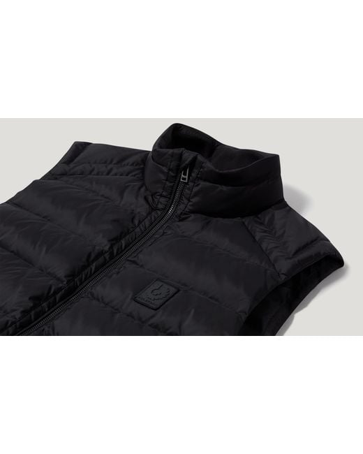 Belstaff Black Men's Compound Gilet Down Filled Nylon for men