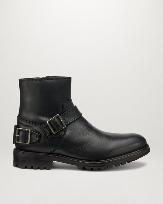 Stivali con zip trialmaster calf leather di Belstaff in Black da Uomo
