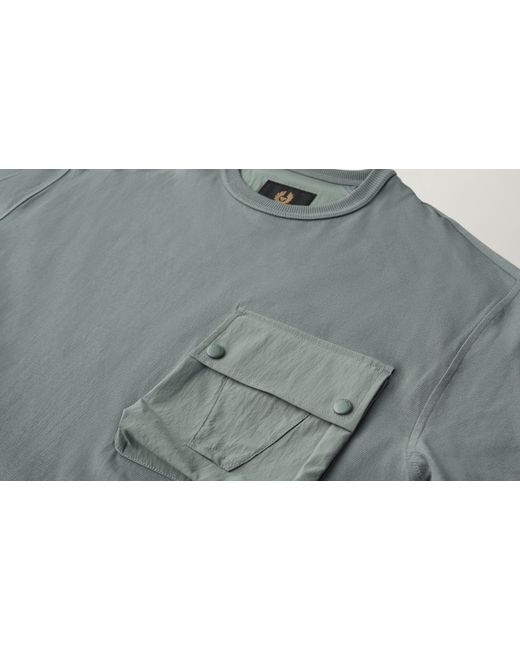 Belstaff Gray Castmaster Pocket T-shirt for men