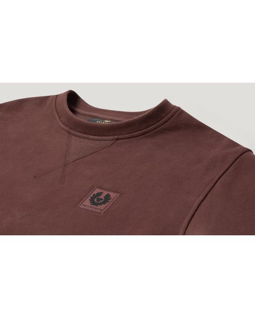 Belstaff Brown Men's Sweatshirt Cotton Fleece for men