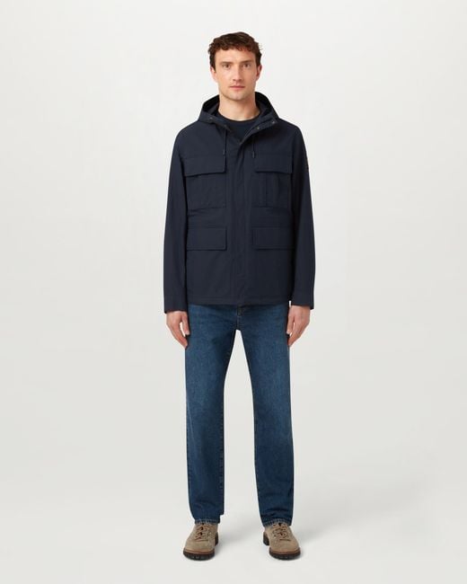 Belstaff Blue Men's Cargo Jacket Compact Technical Cotton for men